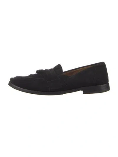 Pre-owned Mezlan Suede Loafers In Blue