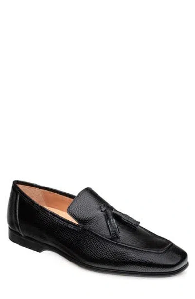 Mezlan Tassel Leather Loafer In Black