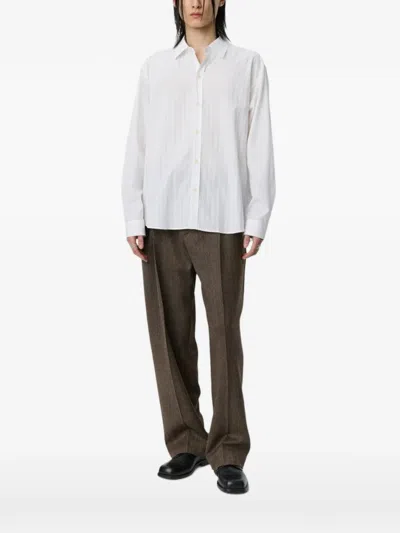 Mfpen Auditorium Striped Shirt In White