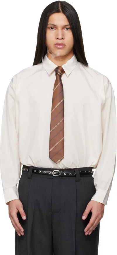 Mfpen Beige Exact Shirt In White