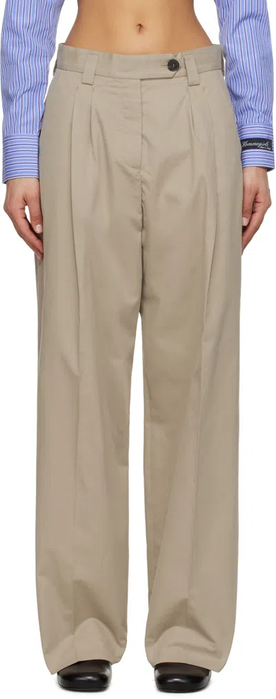 Mfpen Beige Favorite Trousers In Chino Beige
