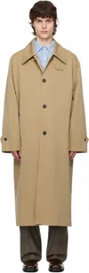 Mfpen Venture Cotton-gabardine Coat In Sand Gabardine