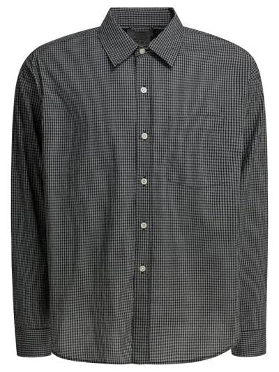 Mfpen Black Executive Checkered Cotton Shirt