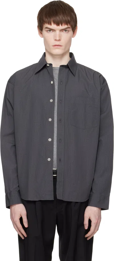 Mfpen Black Executive Shirt In Gray