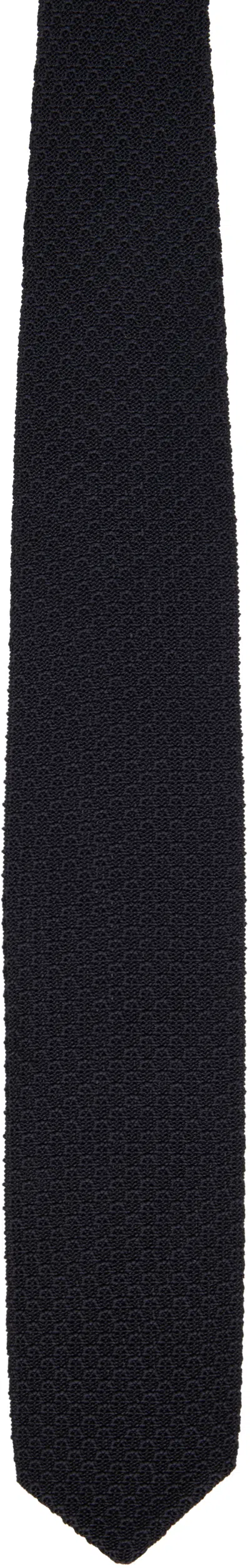 Mfpen Black Formal Tie