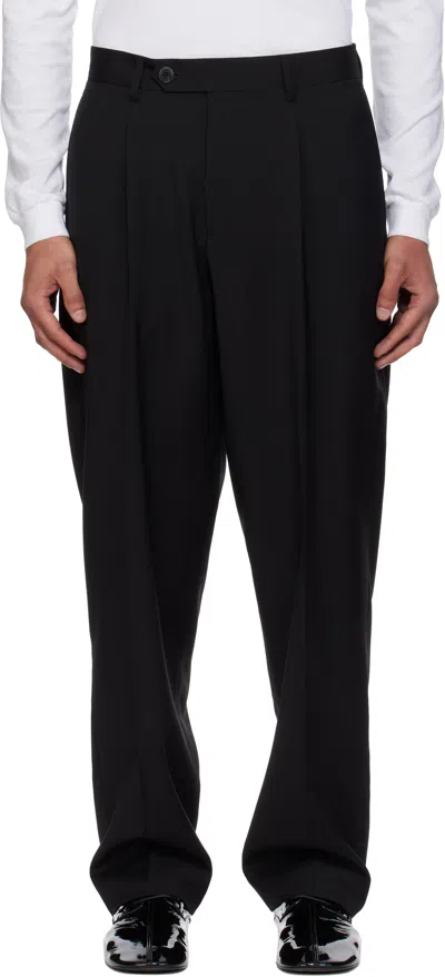 Mfpen Black Formal Trousers