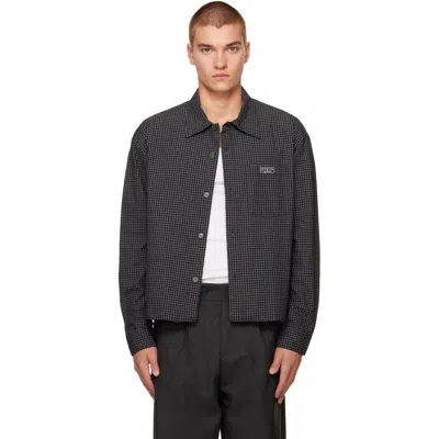 Mfpen Black Frame Shirt In Black Check