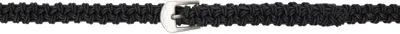 Mfpen Black Hand-braided Leather Belt