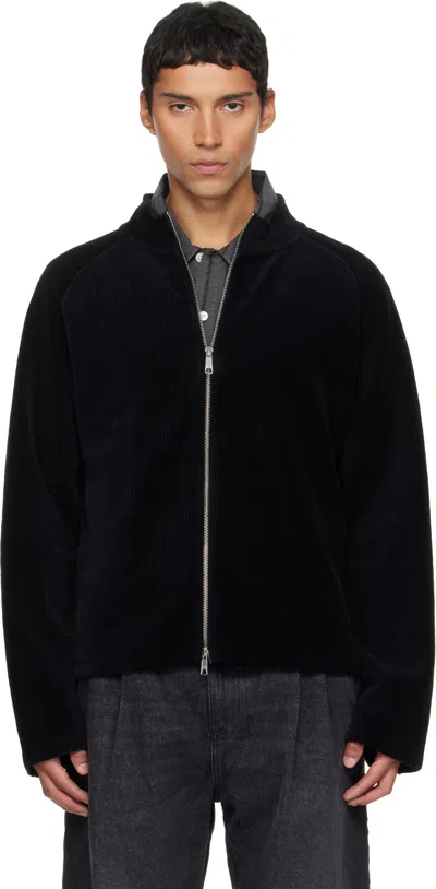 Mfpen Black Leisure Zip Up Jacket