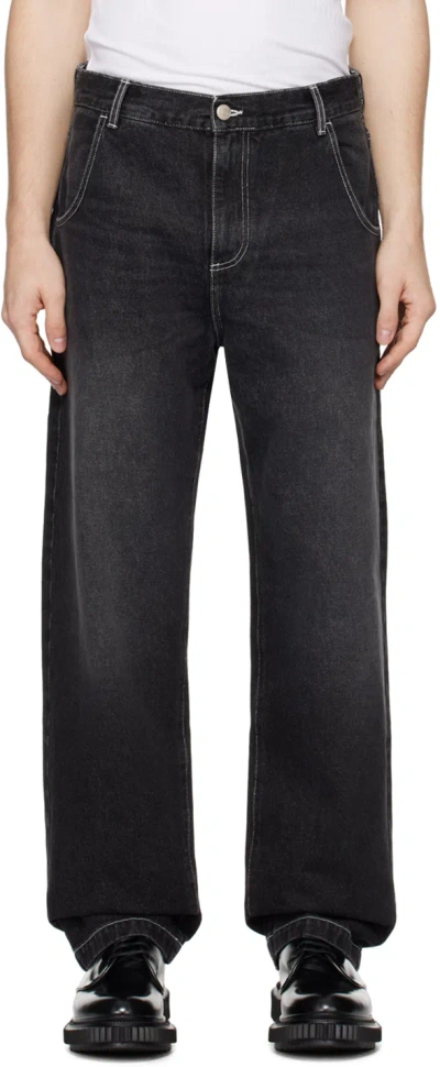 Mfpen Black Regular Jeans In Faded Black