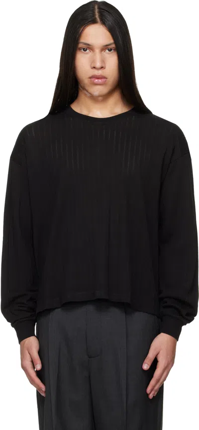 Mfpen Black Relaxed Ls T-shirt