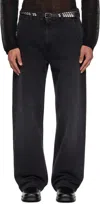 Mfpen Black Straight Cut Jeans In Black