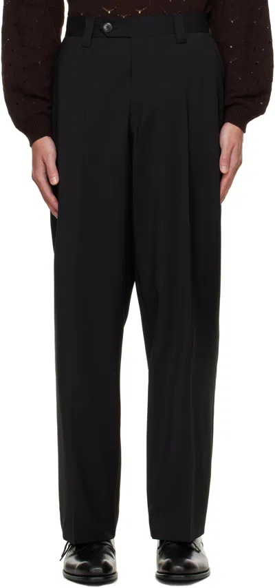 Mfpen Black Study Trousers