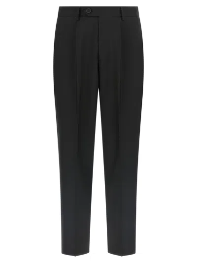 Mfpen Black Wool Dress Men's Pants