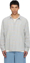 Mfpen Exact Checked Shirt In Blue