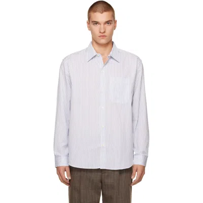 Mfpen Blue Distant Shirt In Employment Stripe
