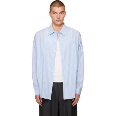Mfpen Blue Essay Shirt In Assistant Stripe