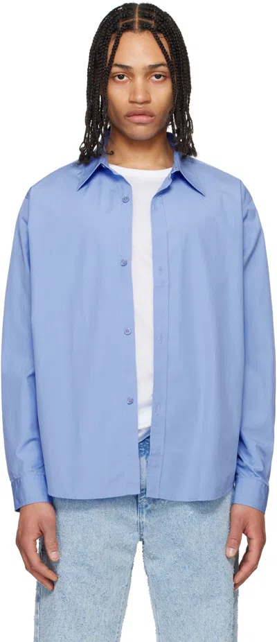 Mfpen Blue Evening Shirt In Office Blue