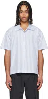Mfpen Blue Holiday Shirt In Light Blue Banker St
