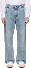 MFPEN BLUE STRAIGHT CUT JEANS