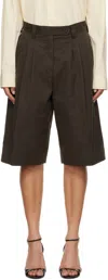 Mfpen Brown Favorite Shorts In Dark Brown