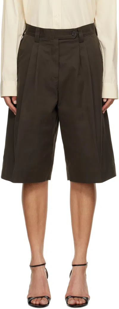 Mfpen Brown Favorite Shorts In Dark Brown