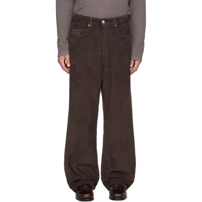 Mfpen Brown Generation Trousers In Dark Brown Amplified