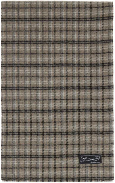 Mfpen Brown Wool Scarf