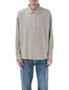 Mfpen Button Down Shirt Grey Generation Check In Gray
