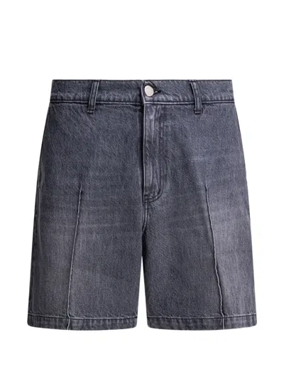 Mfpen Ceremony Stonewashed Shorts In Blue