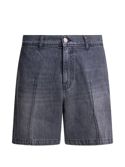 Mfpen Ceremony Stonewashed Shorts In Gray