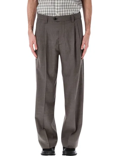 Mfpen Classic Wool Trousers In Brown