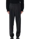 Mfpen Classic Wool Trousers Dark Grey In Black