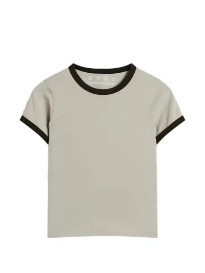 Mfpen Ringer Cotton T-shirt In White