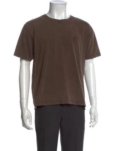 Pre-owned Mfpen Crew Neck Short Sleeve T-shirt In Brown