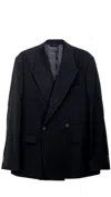 Mfpen Black Double Breasted Blazer