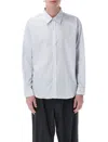 Mfpen Evening Pinstriped Cotton-poplin Shirt
