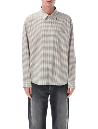 Mfpen Executive Cotton Poplin Shirt In Gray