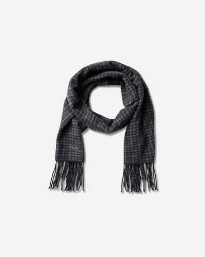 Mfpen Facade Fringe Scarf Charcoal In Metallic