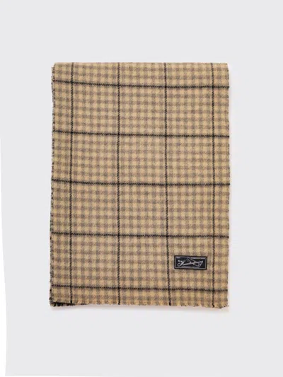Mfpen Facade Scarf In Double Faced Grey Check