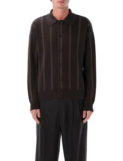 Mfpen Brown Formal Cardigan In Black