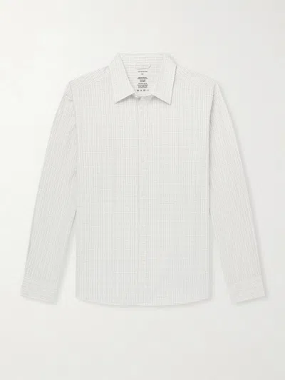 Mfpen Generous Checked Cotton-poplin Shirt In Gray