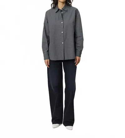 Mfpen Generous Shirt In Black Check In Grey