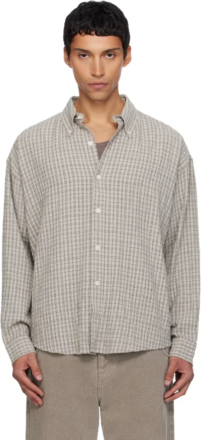 MFPEN GRAY BUTTON DOWN SHIRT