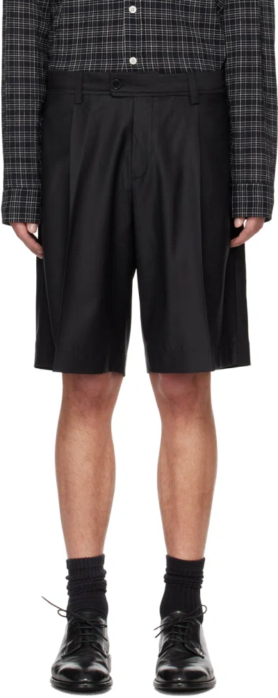 Mfpen Gray Classic Shorts In Dark Grey Stripe