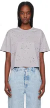 Mfpen Gray Destroyed T-shirt In Light Grey