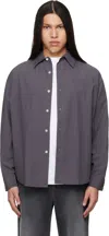 Mfpen Executive Check-pattern Shirt In Gray