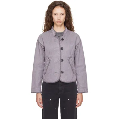 Mfpen Gray Liner Jacket In Dusty Amethyst