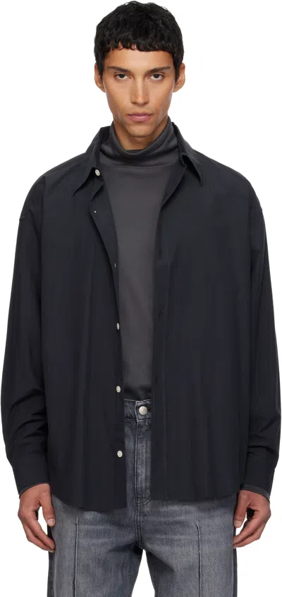 Mfpen Gray Network Shirt In Black