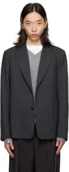 Mfpen Gray Patch Pocket Blazer In Gray